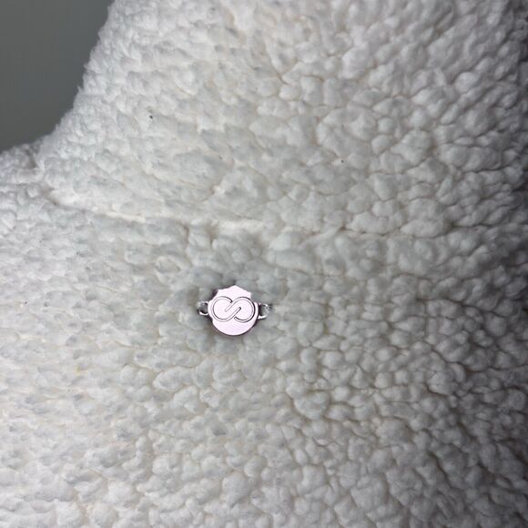 Calia By Carrie Underwood White Sherpa Jacket Size Medium Soft Cozy Sweater - Picture 4 of 5